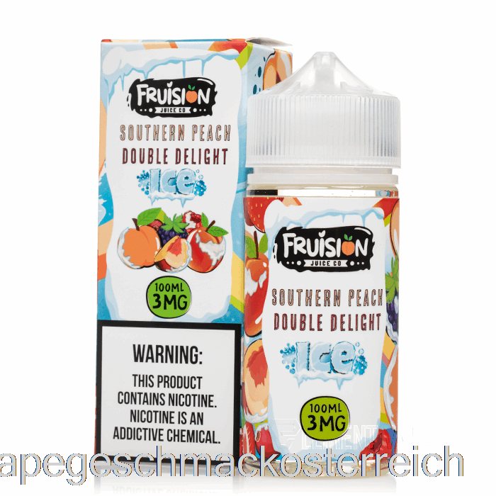 Iced Southern Peach Double Delight – Fruchtsaft Co – 100 Ml, 6 Mg Vape-Geschmack